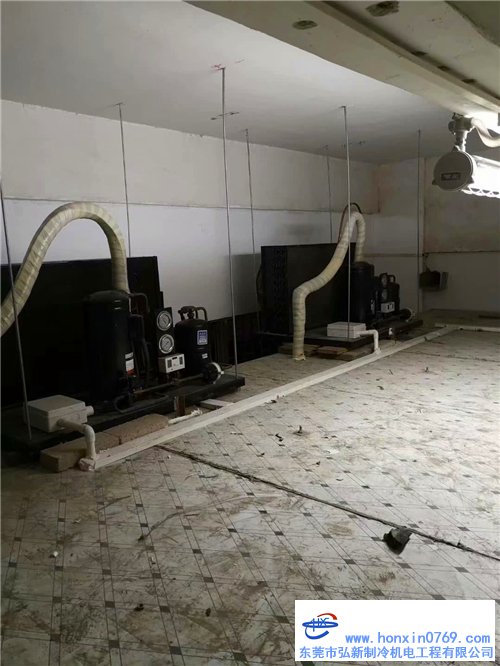 深圳拆裝冷庫完工交付,邊試機邊進貨